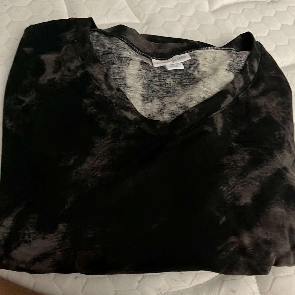 Black and grey Emily swing dress.